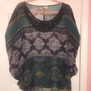 Eyeshadow Sheer Blouse